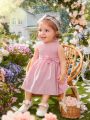 Baby Bow Front Flare Hem Dress