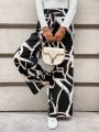 SHEIN LUNE Full-print Wide Leg Long Pants