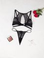 SHEIN Lace Perspective Sexy Lingerie
