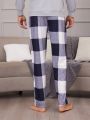 Men'S Checkered Print Lounge Pants
