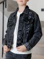 Boys' (big) Distressed Denim Jacket