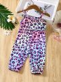 Infant (Girl) Leopard Print Ombre Jumpsuit