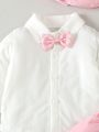 Baby Boys' Bow Tie Shirt, Button Up Vest, Suit Jacket, Suspenders Shorts & Hat Set