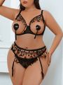 Plus Size Women'S Hollow Out Sexy Lingerie