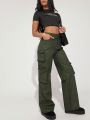 Wild Coco Berry Women's Cargo Trousers