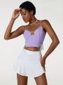 Isabelle WANG Strass Tassel Detail Corset Cami Top