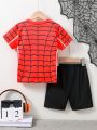 SHEIN Summer New Short Sleeve Outfit For Boys