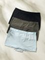 SHEIN 3pcs Solid Boyshorts