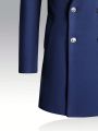 Manfinity Homme Men 1pc Lapel Collar Double Breasted Overcoat