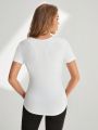 Daily&Casual Irregular Sports T-Shirt With Back Stitching And Pit Hem