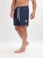 Street Sport Men's Basketball Pattern Drawstring Waist Casual Sports Shorts