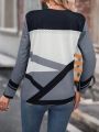 Women'S Geometric Print Long Sleeve T-Shirt