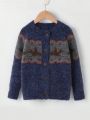 Boys' Swallow Pattern Cardigan