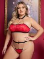 Plus Size Sexy Lingerie Set Without Steel Ring, Valentine'S Day Style
