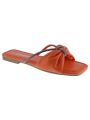 Women's Solid Color Sandals Summer Leisure Bowknot Slippers Single Shoes Roman Flat Shoes