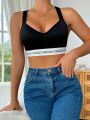 Women's Letter Strap Bra