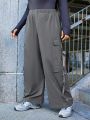 SHEIN Coolane Plus Size Women's Loose Fit Work Pants