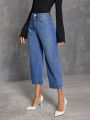 SHEIN Privé Straight High Waisted Jeans