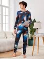 Teen Boys' Starry Sky Universe Pattern Homewear Set