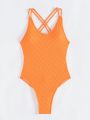 SHEIN Swim BAE Women's Textured One-Piece Swimsuit