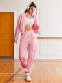 Street Sport Women'S Pink Sports Pants