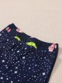 2 Sets Toddler Girls' Reflective Moon & Rabbit Printed Two Piece Tight-Fitting Pajama Sets