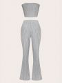 Teen Girls' Solid Ribbed Knit 2-Piece Outfit