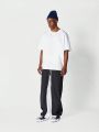 SUMWON Straight Fit Nylon Trouser With Contrast Panel