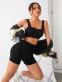Daily&Casual Women's Solid Seamless Sports Shorts