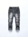 Toddler Boys' Slim Fit Stretchy Ripped Jeans