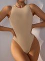 Ladies' Solid Color Bodysuit Shapewear