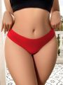 Women's Plus Size Hollow Out Lace Patchwork Panties