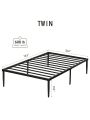 Metal Platform Bed Frame Heavy Duty Steel Slat No Box Spring Needed, Easy Assembly, Noise Free