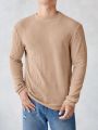 Manfinity Men Solid Ribbed Knit Tee