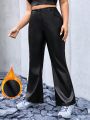 SHEIN Coolane Plus Size High Waisted Flared Pants