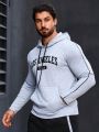 Daily&Casual Men's Letter Printed Hooded Sports Sweatshirt