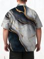 Manfinity LEGND Men'S Plus Size All-Over Printed Short Sleeve Shirt