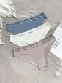 Women'S Seamless Triangle Pure Color Panties