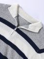 Men's Colorblock Slim Fit All-match Sweater