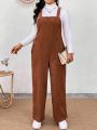 Women's Plus Size Solid Color Overalls