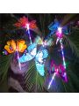 1pc Butterfly Led Flashing Night Light For Children, Christmas/halloween Decoration (random Color)