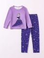 Toddler Girls' Princess Printed Pajamas Set