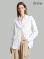 SHEIN BIZwear Ladies' Solid Color Commuter Shirt