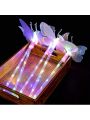 1pc Butterfly Led Flashing Night Light For Children, Christmas/halloween Decoration (random Color)