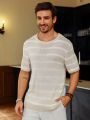 Men's Striped Short Sleeve Knit Top