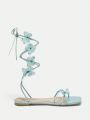 SHEIN Fashion Butterfly Decor Strappy Sandals