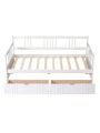 Merax Twin Size Daybed Wood Bed with Two Drawers