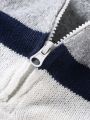 Men's Colorblock Slim Fit All-match Sweater