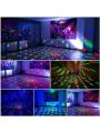 1pc Dj Disco Ball Light With Sound Control Led Stage Light, Remote Control Party Strobe Light For Birthday Gift Bar Club Christmas Halloween Wedding Home Decoration