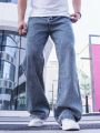 Manfinity Hypemode Men's High Waist Straight Leg Jeans